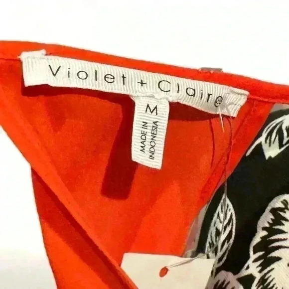 Violet and Claire -NWT- orange red cami - womens Med - Picture 3 of 3
